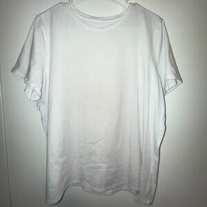 Organic Cotton Straight-Hem Crewneck T-Shirt